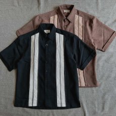 画像1: 【ALCARZA】ハンドステッチシャツ（2color） (1)