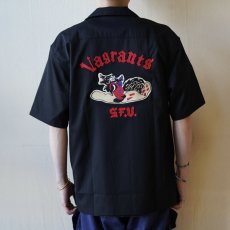 画像4: 【ALCARZA】バック刺繡ボーリングシャツ（WOLF BLACK） (4)