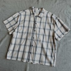 画像2: 【Revo.】USEDライクオンブレーチェックシャツ（WHT/BLK） (2)