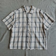 画像1: 【Revo.】USEDライクオンブレーチェックシャツ（WHT/BLK） (1)