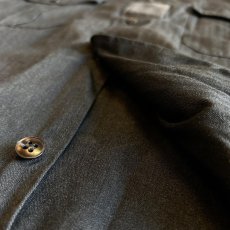 画像5: 【フランス軍】デッドストックHBTチャドシャツ (BLACK後染) (5)