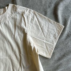 画像4: 【フランスタイプ】ファーマーズシャツ 半袖（WHITE） (4)