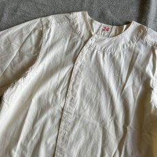 画像5: 【フランスタイプ】ファーマーズシャツ 半袖（WHITE） (5)