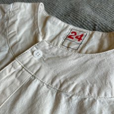 画像6: 【フランスタイプ】ファーマーズシャツ 半袖（WHITE） (6)