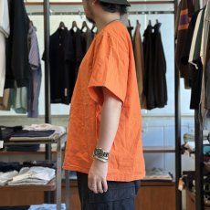 画像2: 【フランスタイプ】ファーマーズシャツ 半袖（ORANGE） (2)