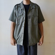 画像1: 【フランス軍】デッドストックHBTチャドシャツ (OLIVE) (1)