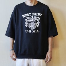 画像1: 【MADE IN STANDARD / メイドインスタンダード】USMA SS SWEAT（BLACK） (1)