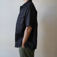 画像2: 【フランス軍】デッドストックHBTチャドシャツ (BLACK後染) (2)