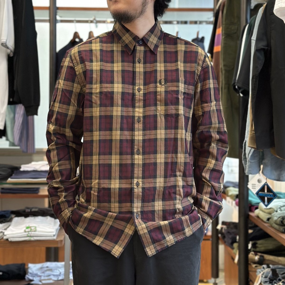 画像1: 【FRED PERRY/フレッドペリー】TARTAN TWILL SHIRT (1)