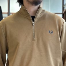 画像3: 【FRED PERRY/フレッドペリー】Half Zip Sweatshirt（Z60_SHADEDSTONE/ECRU/DARKPETROL） (3)