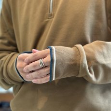画像4: 【FRED PERRY/フレッドペリー】Half Zip Sweatshirt（Z60_SHADEDSTONE/ECRU/DARKPETROL） (4)