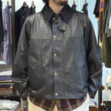 画像2: 【yoused】LEATHER DRIVER'S JACKET (2)