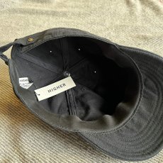 画像5: 【HIGHER/ハイヤー】FRENCH OXFORD CINCH BUCKLE CAP (BLACK) (5)