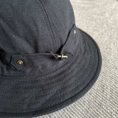 画像2: 【HIGHER/ハイヤー】FRENCH OXFORD CINCH BUCKLE HAT (BLACK) (2)