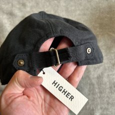 画像4: 【HIGHER/ハイヤー】FRENCH OXFORD CINCH BUCKLE CAP (BLACK) (4)