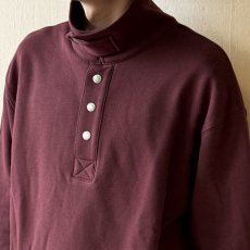 画像5: 【FIDELITY/フィデリティ】N/C SWEAT HALF SNAP（RED BROWN） (5)