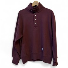 画像1: 【FIDELITY/フィデリティ】N/C SWEAT HALF SNAP（RED BROWN） (1)