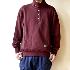 画像2: 【FIDELITY/フィデリティ】N/C SWEAT HALF SNAP（RED BROWN） (2)