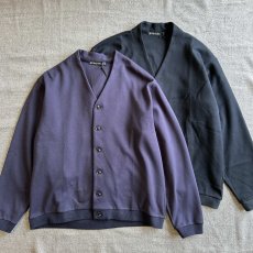 画像1: 【Upscape Audience】「和歌山」 ミラノリブ (10オンス) バルーン Vカーディガン（2color） (1)