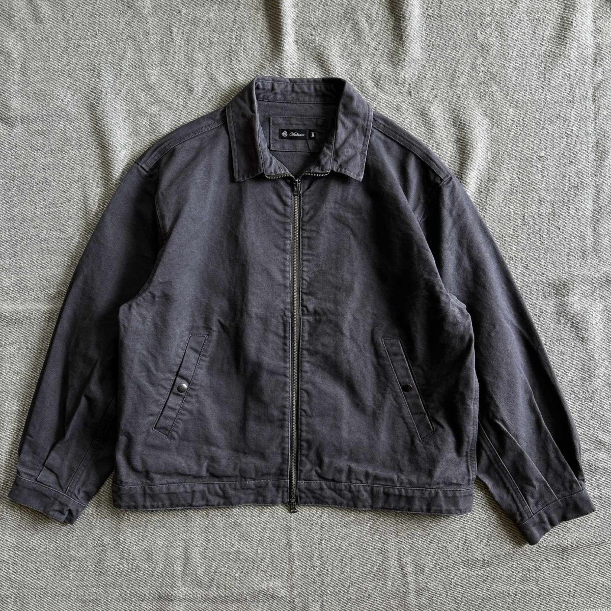 画像1: 【Upscape Audience】高密度ダック フレンチエアフォース パイロットジャケット（CHARCOAL） (1)