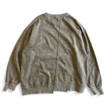 画像7: Chemically washed remake&vintage like crew neck (7)