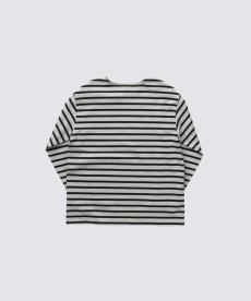 画像4: 【FIDELITY/フィデリティ】ボーダーロングTシャツ（GRY×BLK） (4)