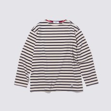 画像1: 【FIDELITY/フィデリティ】ボーダーロングTシャツ（NAT×NVY） (1)