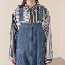 画像1: 【Reef】ダーツフルデニムサロペット(Blue) (1)