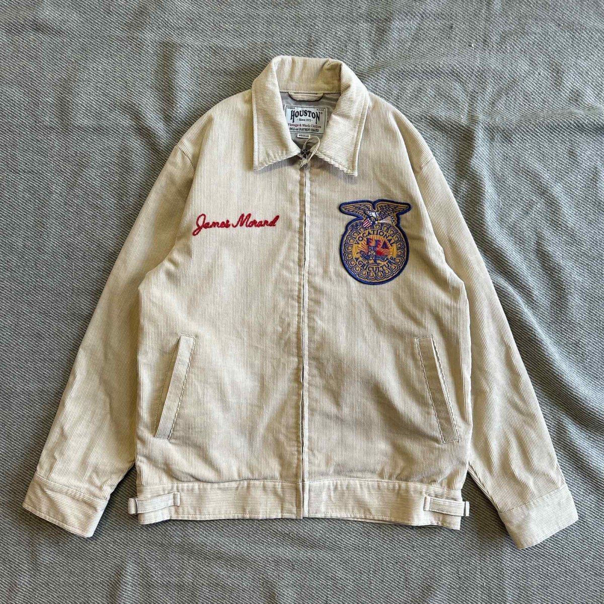 画像1: 【HOUSTON】CORDUROY EMBROIDERY JACKET(FFA)/ コーデュロイ エンブロイダリー(FFA)  (1)