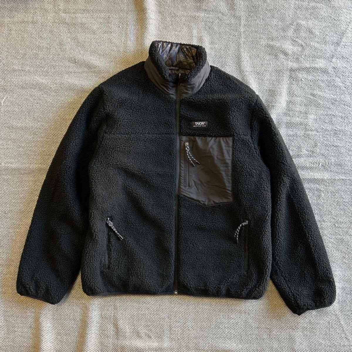 画像6: 【TAION/タイオン】DOWN × BOA REVERSIBLE MOUNTAIN JACKET (BRUSHEDMEADOWS×BLACK) (6)