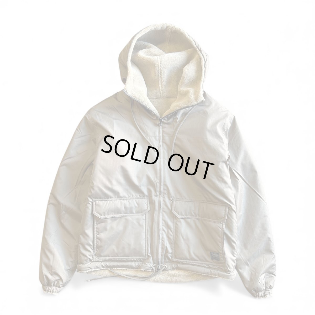 画像1: 【TAION/タイオン】NONDOWN MILITARY REVERSIBLE BOA HOODIE (L.MOCHA×BEIGE) (1)