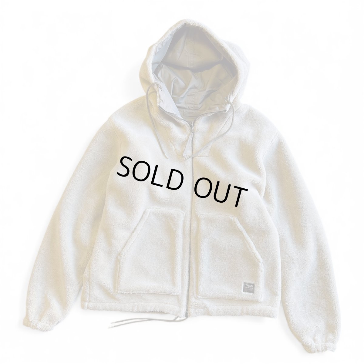 画像2: 【TAION/タイオン】NONDOWN MILITARY REVERSIBLE BOA HOODIE (L.MOCHA×BEIGE) (2)