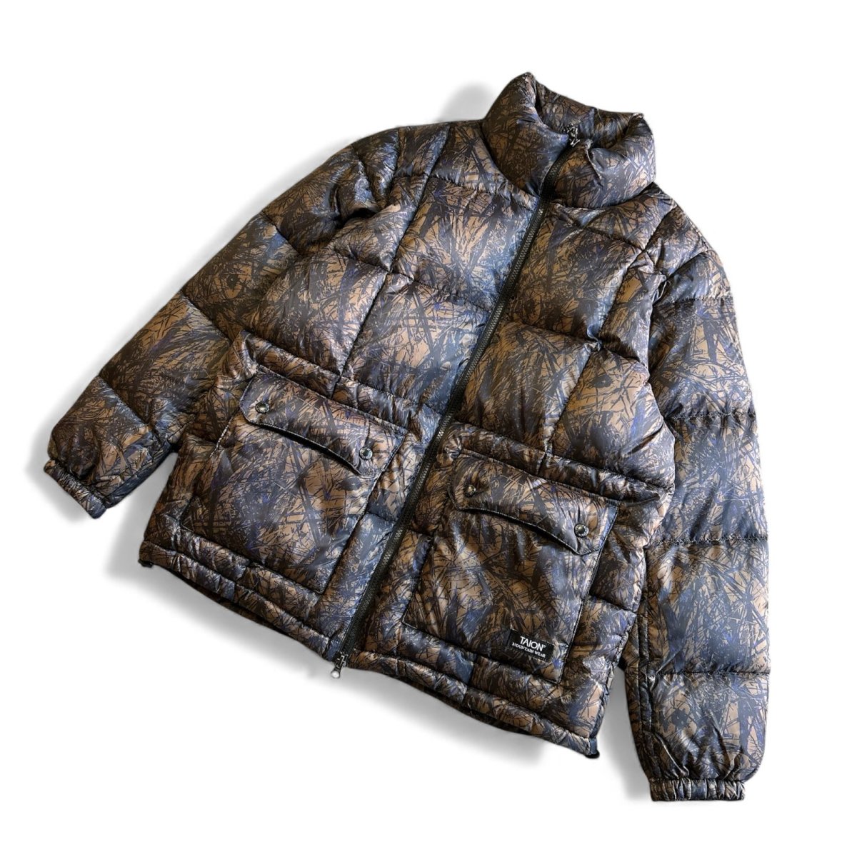 画像1: 【TAION/タイオン】MOUNTAIN PACKABLE VOLUME DOWN JACKET (BRUSHED MEADOWS) (1)