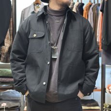 画像1: 【modem design/モデムデザイン】ワークダックカバーオール(Black) (1)