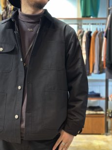 画像2: 【modem design/モデムデザイン】ワークダックカバーオール(Black) (2)