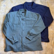 画像1: 【modem design/モデムデザイン】オープンカラーシャツ(2color) (1)