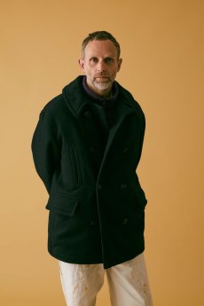 画像8: 【SLOW TEMPO by melple】P coat / ピーコート（NAVY） (8)