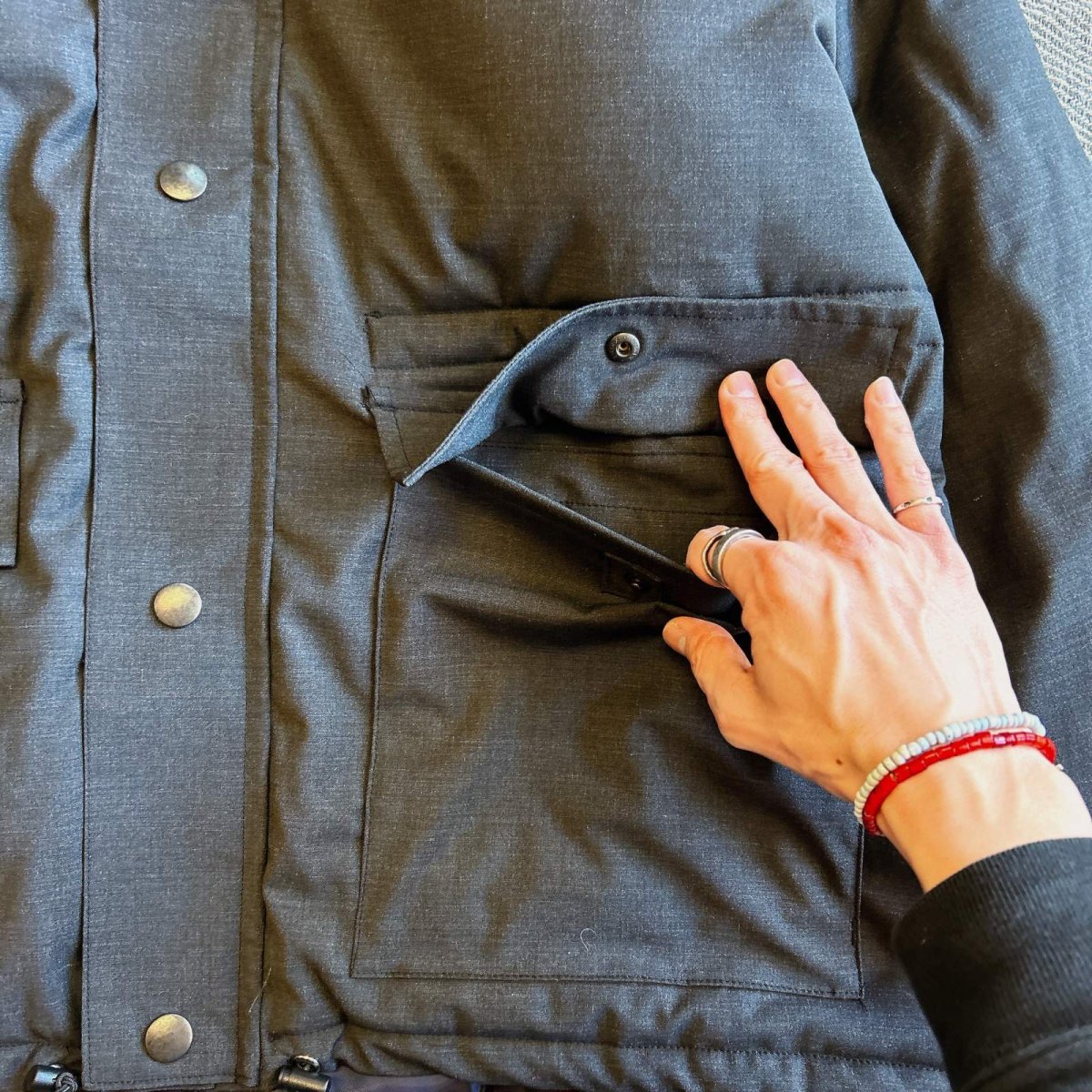 画像6: 【melple/メイプル】Monterey Classic Parka Hybrid Tropical（CHARCOAL） (6)