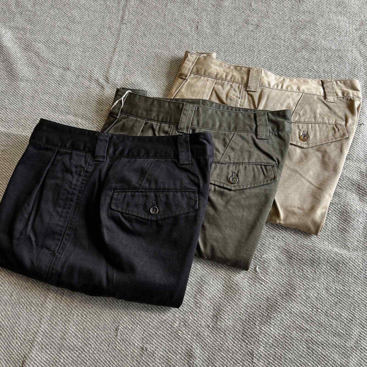 【FIDELITY/フィデリティ】 2TUCK TWILL TROUSERS PANTS(3color) が入荷しました。
