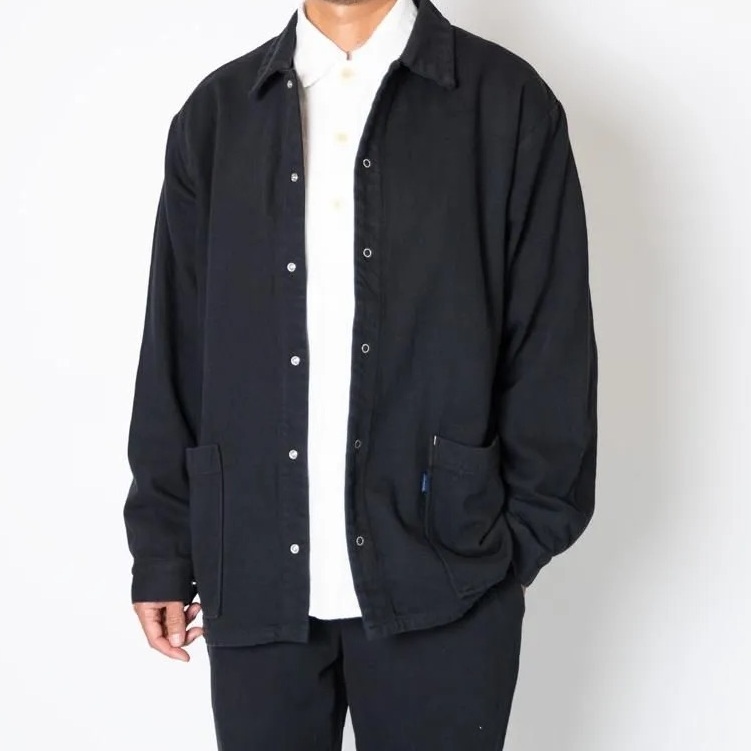【TURN ME ON ®】起毛ネル カバーオール(BLACK)入荷しました。
