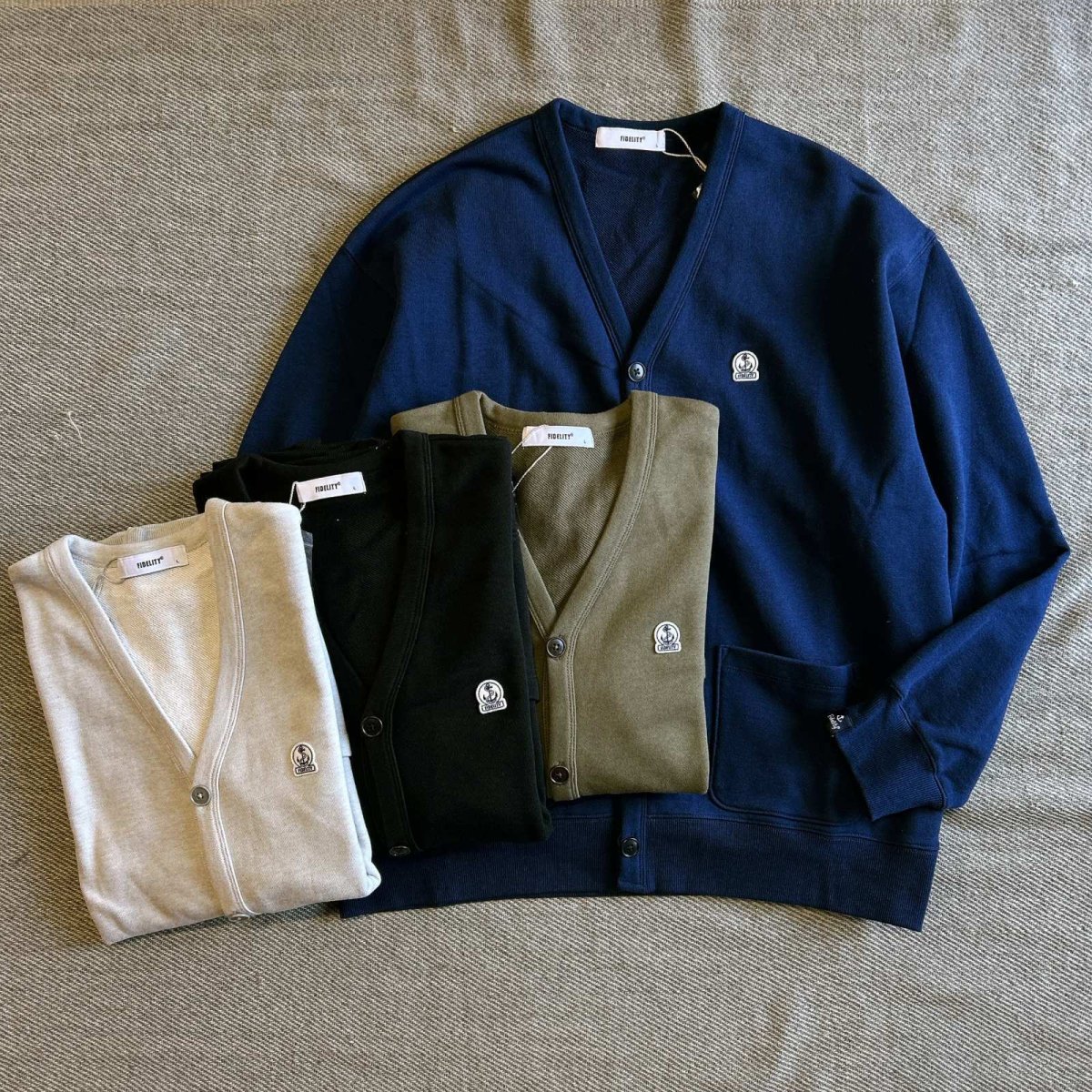【FIDELITY/フィデリティ】N/C SWEAT V CARDIGAN(4color)が入荷しました。