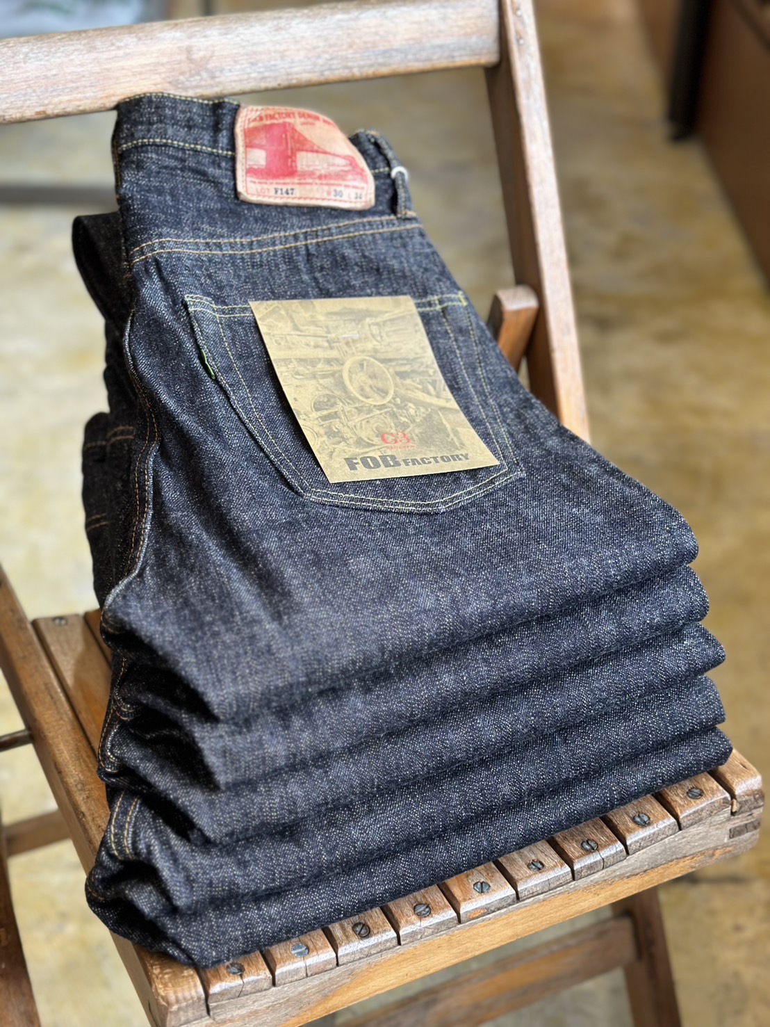 【FOB FACTORY】G-3 5ポケットデニムが再入荷しました！