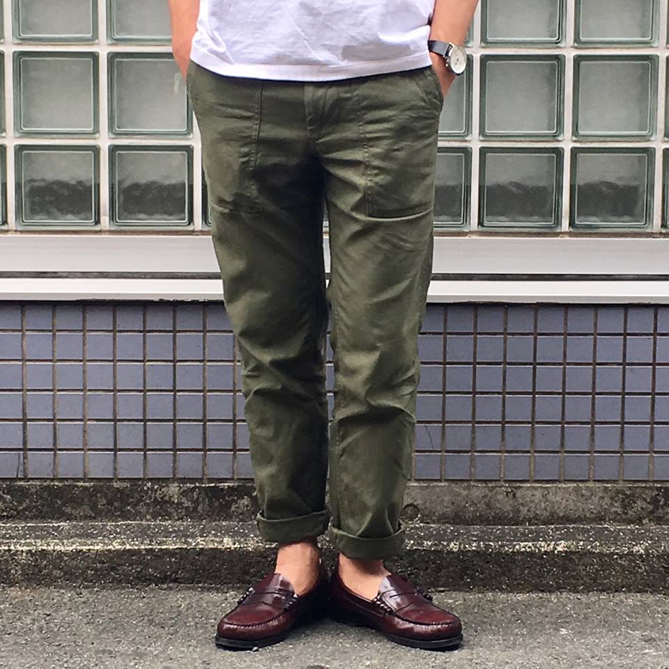 FOB FACTORY BAKER PANTS F0431 OLIVE