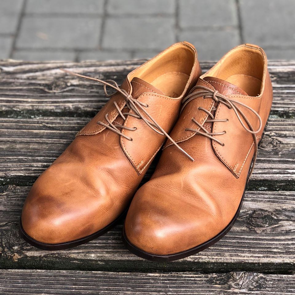 PADRONE/パドローネ】DERBY PLAIN TOE SHOES /ダービープレーントゥ ...