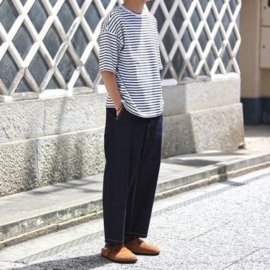 TEXTURE WE MADE】WIDE TROUSERS（インディゴ）
