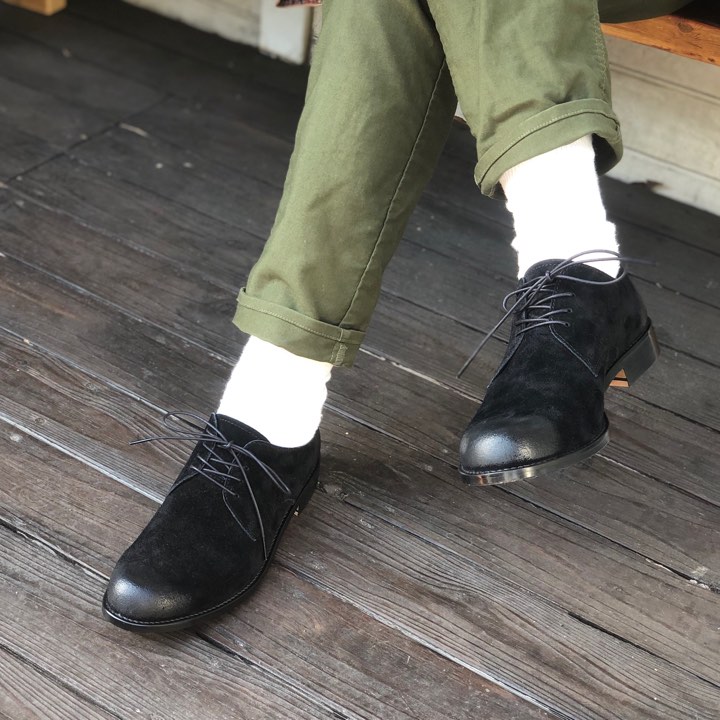padrone パドローネ DERBY PLAIN TOE SHOES-