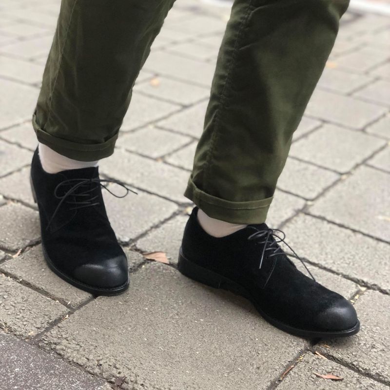 PADRONE/パドローネ】DERBY PLAIN TOE SHOES /ダービープレーントゥ