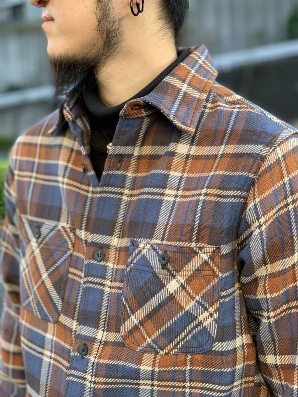 FIVE BROTHER】HEAVY FLANNEL WORK SHIRT（2color）