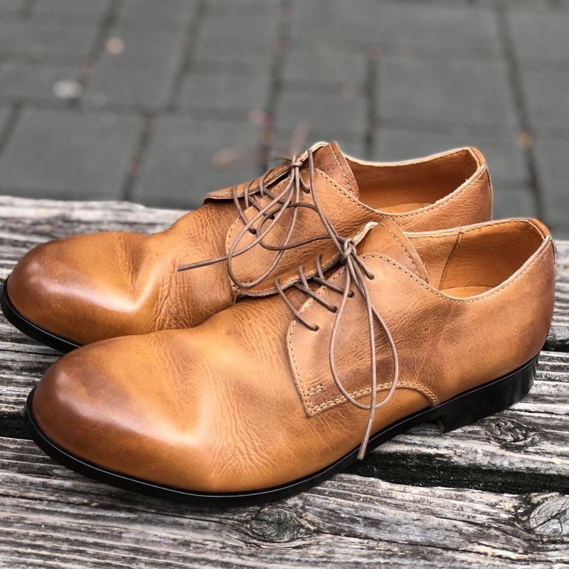 PADRONE/パドローネ】DERBY PLAIN TOE SHOES /ダービープレーントゥ