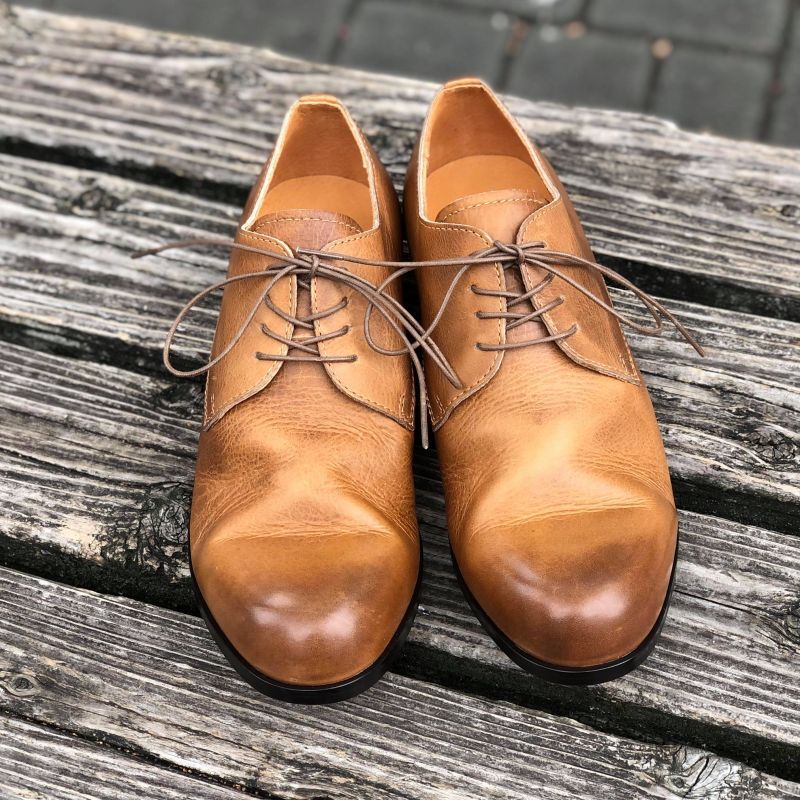 PADRONE/パドローネ】DERBY PLAIN TOE SHOES /ダービープレーントゥ ...